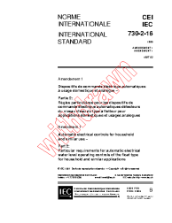 IEC 60730-2-16:1995/AMD1:1997