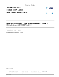 NBN EN ISO 6507-1:2018