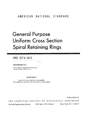 ASME B27.6-1972 (R2011)