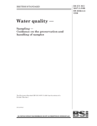 BS EN ISO 5667-3:1996