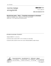NBN EN 71-1:2011