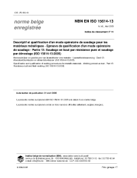 NBN EN ISO 15614-13:2005