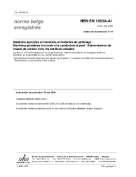 NBN EN 14930+A1:2009