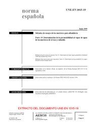 UNE-EN 1015-19:1999 (R2020)