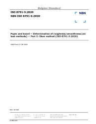 NBN ISO 8791-5:2020