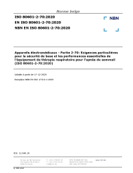 NBN EN ISO 80601-2-70:2020
