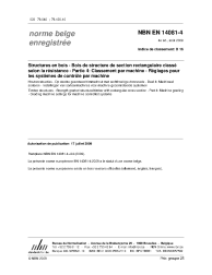 NBN EN 14081-4:2009