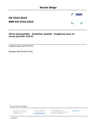 NBN EN 9102:2024