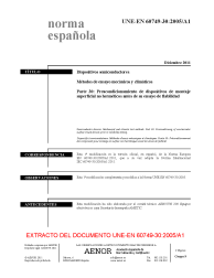 UNE-EN 60749-30:2005/A1:2011