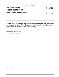 NBN EN ISO 21832:2020