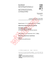 IEC 60034-1:1983/AMD2:1989
