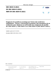 NBN EN ISO 3834-5:2021