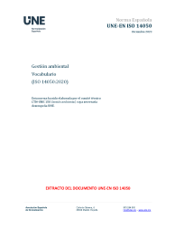 UNE-EN ISO 14050:2023