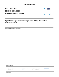 NBN EN ISO 4351:2023