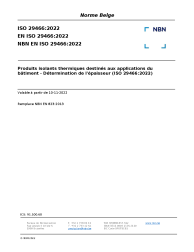 NBN EN ISO 29466:2022