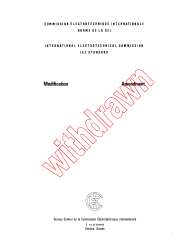 IEC 60189-3:1981/AMD1:1984