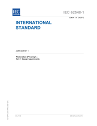 IEC 62548-1:2023/AMD1:2025