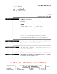 UNE-EN ISO 23125:2015