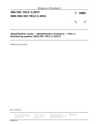 NBN ISO/IEC 7812-1:2021