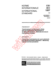 IEC 61007:1990/AMD1:1993