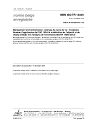 NBN ISO/TR 14049:2014