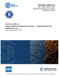 CSA ISO 14001:16 (R2021)