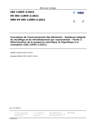 NBN EN ISO 11855-2:2021