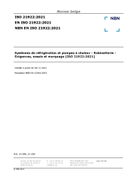 NBN EN ISO 21922:2021
