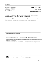 NBN EN 14216:2004