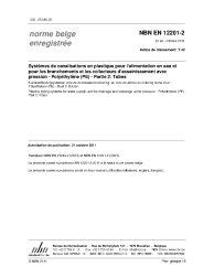 NBN EN 12201-2:2011