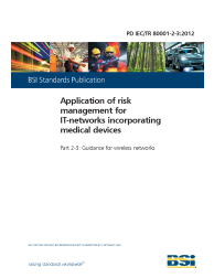 PD IEC/TR 80001-2-3:2012