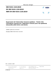 NBN EN ISO 9241-210:2019