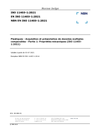 NBN EN ISO 11403-1:2021
