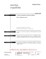 UNE-EN 274-1:2002 (R2017)