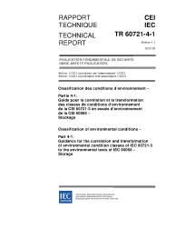 IEC TR 60721-4-1:2001+AMD1:2003 Consolidated