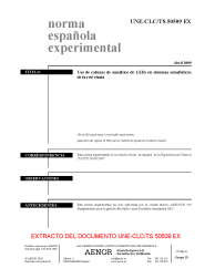 UNE-CLC/TS 50509:2009 EX