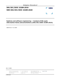 NBN ISO/IEC/IEEE 15289:2020
