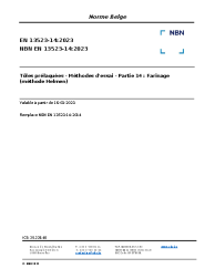NBN EN 13523-14:2023