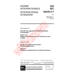 IEC 60335-2-7:1993/AMD2:1999