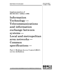 BS ISO/IEC 15802-1:1995