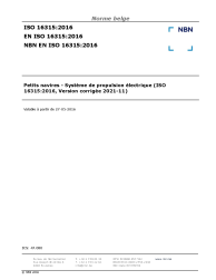 NBN EN ISO 16315:2016