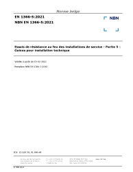 NBN EN 1366-5:2021