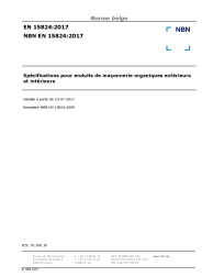 NBN EN 15824:2017