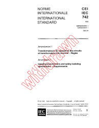 IEC 60742:1983/AMD1:1992
