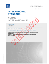 IEC 60730-2-9:2008/AMD1:2011