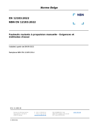 NBN EN 12183:2022