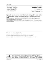 NBN EN 13848-3:2009