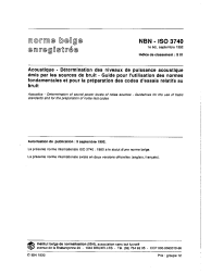 NBN ISO 3740:1992