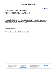 NBN ISO 21940-11:2016/A1:2023