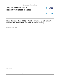 NBN ISO/IEC 23360-6-3:2022